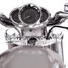 British Made Harley V-Rod® Stem Nut Cover with Black Clock