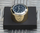 British Made Solid Brass Triumph Bonneville® or Thruxton Billet Stem Nut Cover with Black Clock