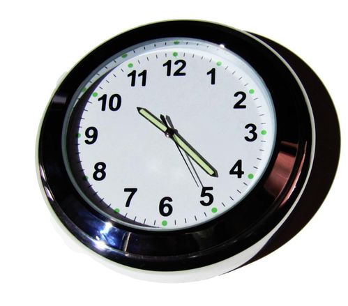 British made Time-Rite "Sixty-Plus" Classic Car Dashboard Clock - White Clock